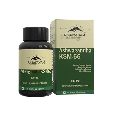 Rasayanam Ashwagandha Ksm Mg Capsule Buy Bottle Of Capsules