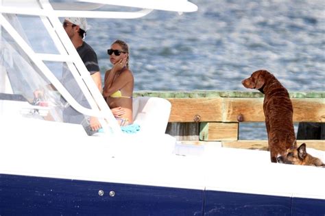 Anna Kournikova Wearing A Bikini On A Boat In Miami 03 GotCeleb