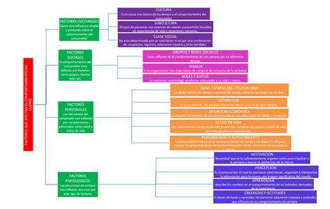 Cuadro Sinoptico Comportamiento Del Consumidor Factores Que Afectan