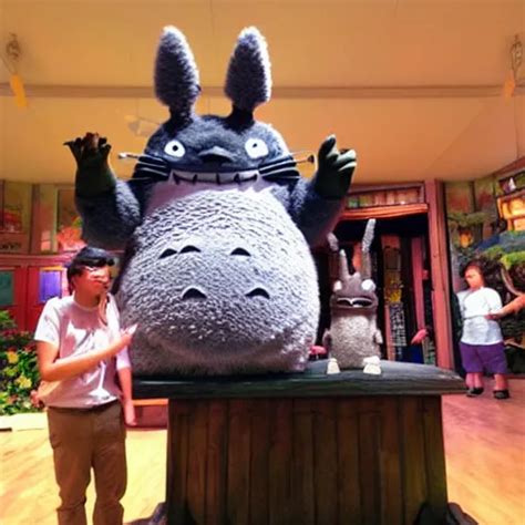 Animatronic Stage Show With Totoro Stable Diffusion