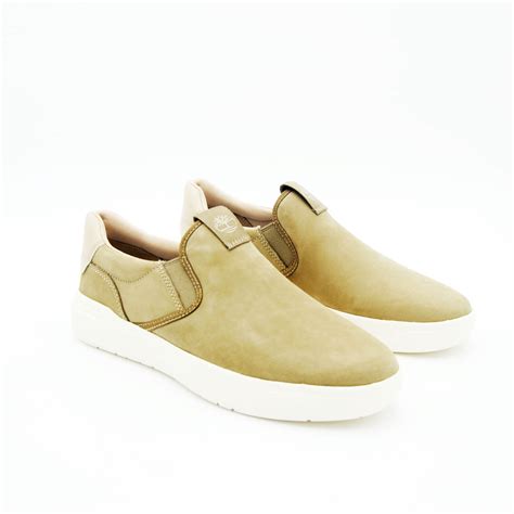 Timberland Scarpa Slip On In Nabuck Beige