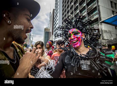 Sao Paulo Brazil Th May Gay Pride Revelers Take Part In The Th Annual Gay Pride