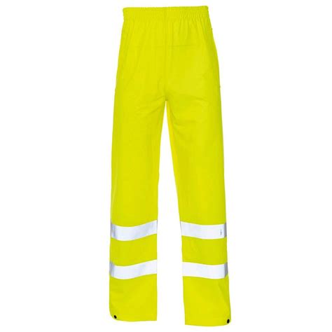 Super Dri Waterproof Breathable Hi Vis Yellow Trousers Pf Cusack