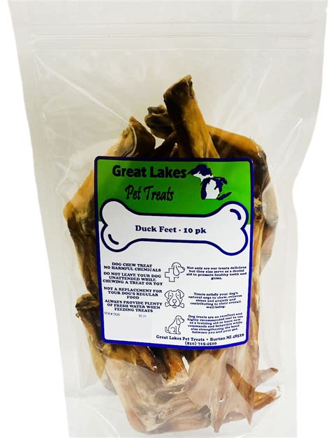 Great Lakes Pet Treats Duck Feet 10 Pack Dog Chew Anaheim Feed And Pet