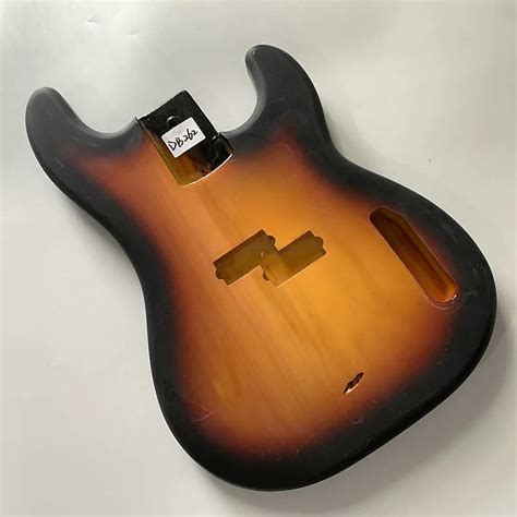 Tobacco Burst Basswood Precision P Bass Style Body Reverb