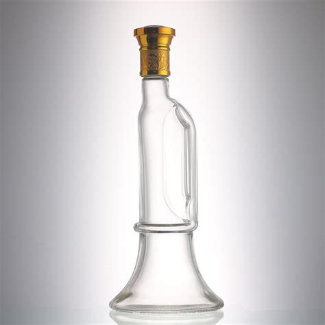 Unique Shaped Fancy Custom Empty 500 Ml Tall Glass Wine Liquor Bottle