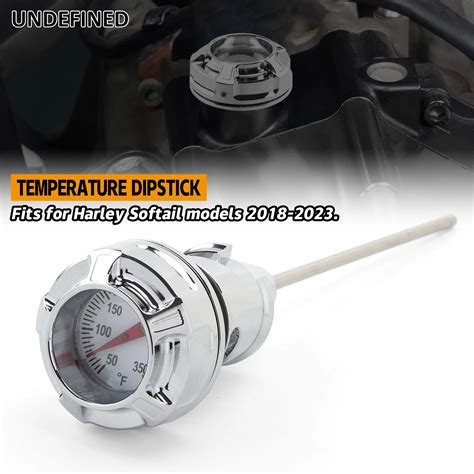 Jauge De Temp Rature D Huile En Aluminium Pour Moto Harley Softail Slim