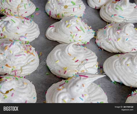 Meringues Cooked Oven Image Photo Free Trial Bigstock