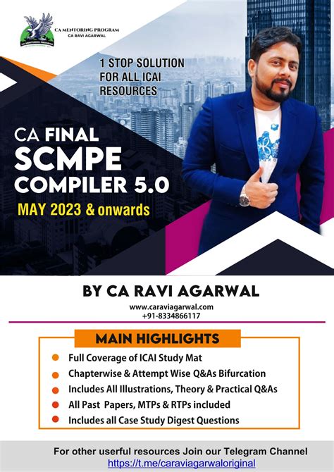 Ca Final Scmpe Compiler Pdf For May Nov Exam By Ca Ravi