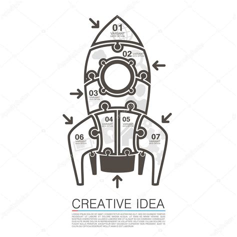 Rocket Icons Of Puzzles Art Stock Vector By Hobbit Art