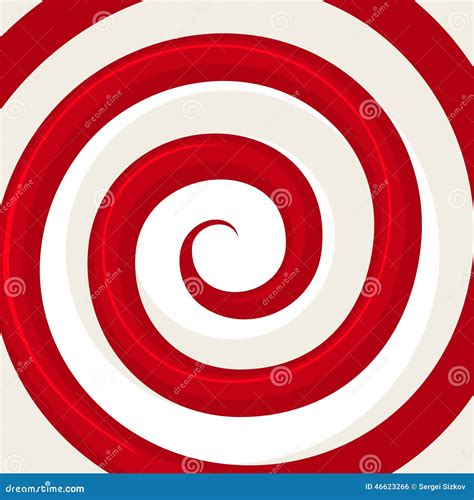 Red Spiral Pattern Of Dna With Connected Dots Stock Image