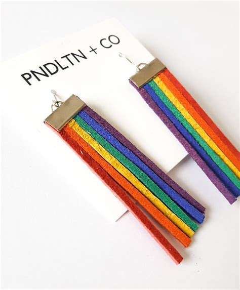 Handmade Seed Beaded Rainbow Gay Lgbtq Pride Flag Chandelier Earrings Artofit