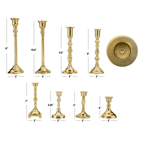 Vintage Gold Taper Candle Holder — Memorable Events