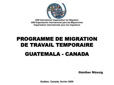 Ppt Iom International Organization For Migration Oim Organización