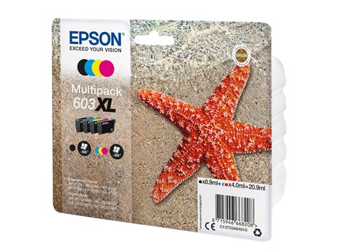 EPSON 603 XL Seestern Multipack Tintenpatronen Schwa