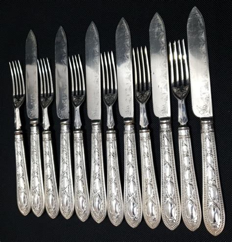 James Dixon Sons Cutlery Fish Set For 6 12 Catawiki