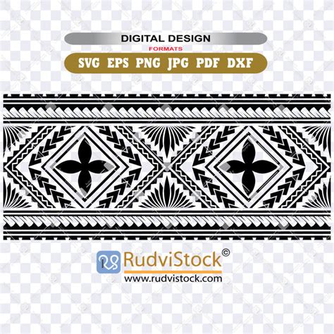 Samoan Tattoo Background Print Rudvistock