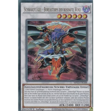 Schwarzflügel Boreastorm der boshafte Wind Ultra Rare MP23 Yu