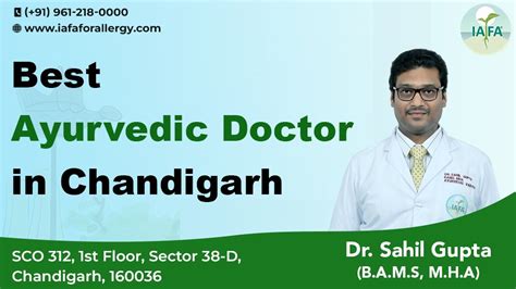 Best Ayurvedic Doctor In Chandigarh Dr Sahil Gupta