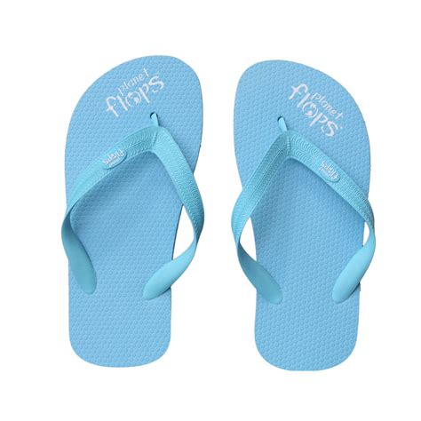 Candyfloss Neon Blue Kids Flip Flops Planet Flops