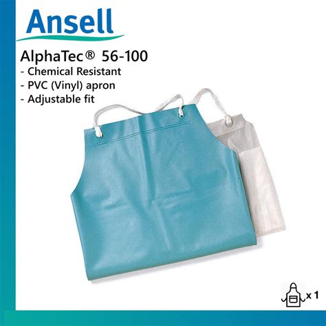 Ansell Alphatec® 56 100 Heavy Duty Pvc Vinyl Aprons Chemical