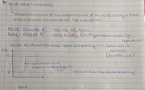 Ch Acid Base Titrations Flashcards Quizlet