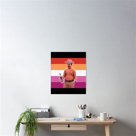 Gibby Lesbian Flag Poster For Sale By DangWaffle Redbubble