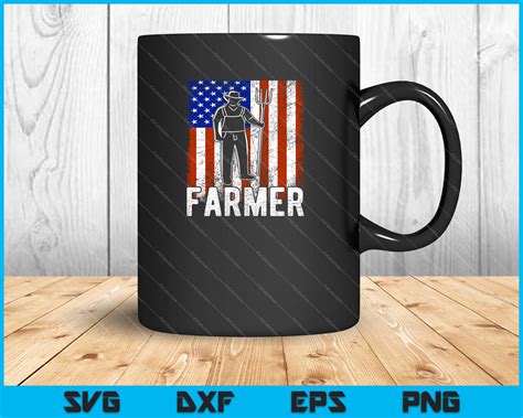 Farmer Usa Flag Svg Png Cutting Printable Files Creativeusarts