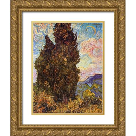 Van Gogh Vincent 15x18 Gold Ornate Wood Framed With Double Matting