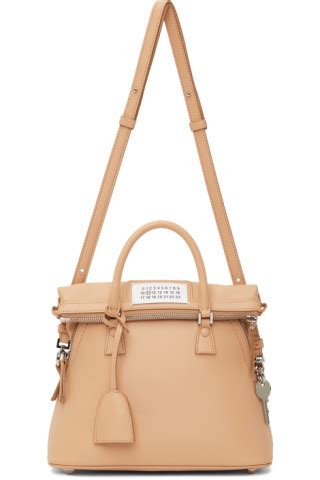 Maison Margiela Beige Mini 5AC Duffle Bag SSENSE