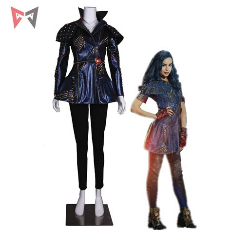 Mmgg Descendants 2 Cosplay Mal Cosplay Costume Leather Jacket Punk