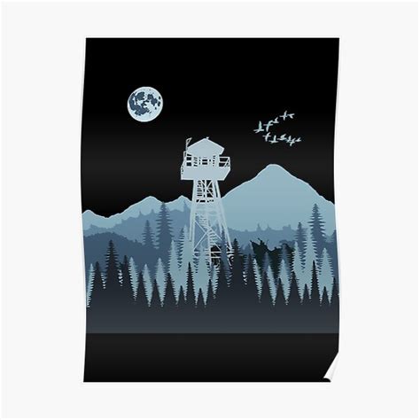 Forest Fire Watch Lookout Tower Poster For Sale By MichelleC17118