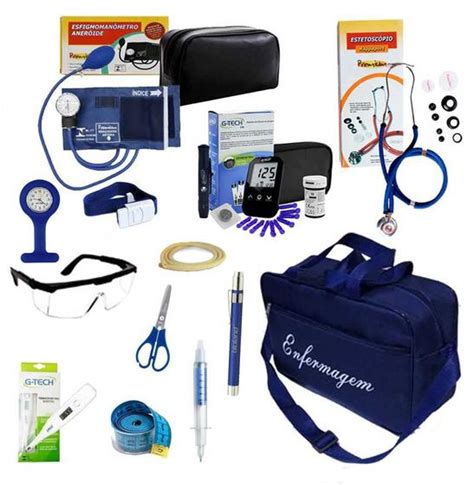 Aparelho Pressão Esteto HGT Kit Completo Enfermagem Premium Medidor