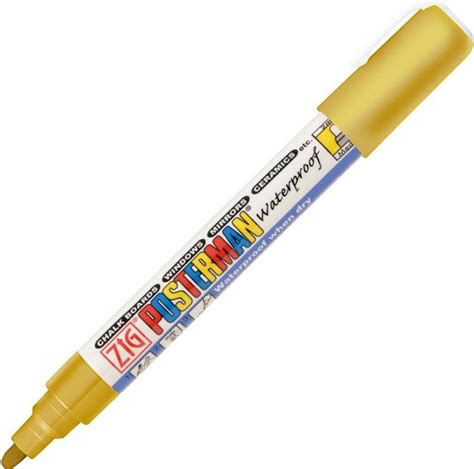 Zig Marker Posterman Medium 2mm Guld • Se Priser