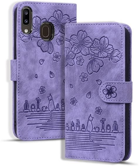 Ybfjce Wallet Case For Samsung Galaxy A20a30magnetic Folio Pu Leather Case Wallet Flip Cover