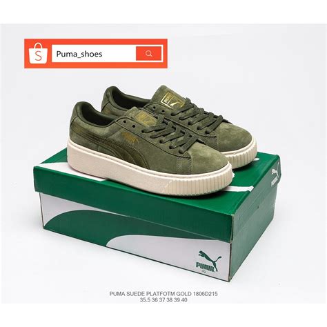 Puma Olive Green Suede Sneakers Atelier Yuwaciaojp