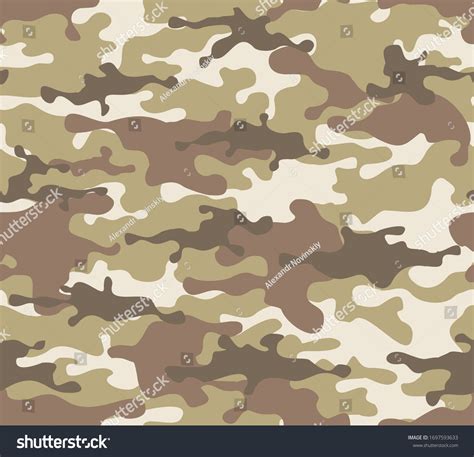 Desert Camouflage Print On Fabric Clothing Stock Vector (Royalty Free ...