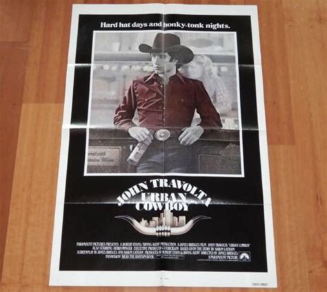 Original Movie Poster Urban Cowboy Intl Folded One Sheet Travolta