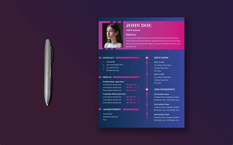 Free Modern Creative Resume Template - TemplateMonster