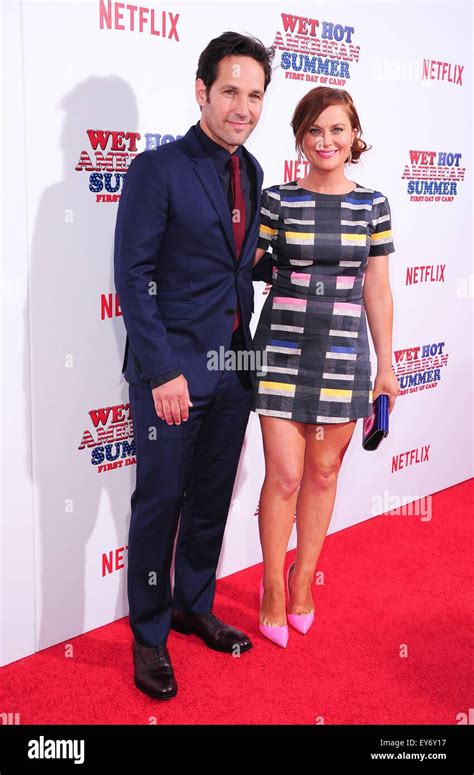 New York NY USA 22nd July 2015 Paul Rudd Amy Poehler At Arrivals For Netflix S WET HOT