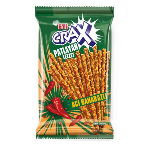 Eti Crax Hot Spicy Stick Cracker 50 Gr Hm176