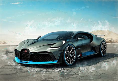 Bugatti Print, Divo Bugatti Art, Bugatti Poster, Bugatti Sketch Art ...