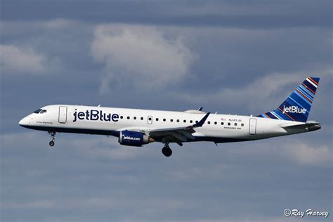 N Jb Landing Boston Jetblue Airways Embraer Erj Ar N Flickr