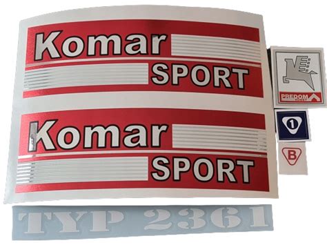 NAKLEJKI KOMAR SPORT 2361 SREBRNE NOWY TYP 94355 za 33 25 zł z