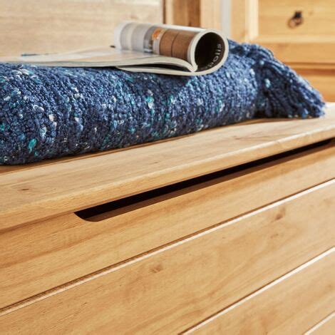 Corona Solid Pine Ottoman Single Bedding Box Toy Chest Traditional Mexican Style