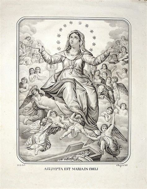 Assumpta Est Maria In Coeli A Neapolitan Print Of Mary S Assumption