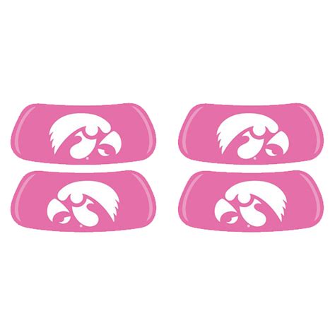 Iowa Hawkeyes Logo Eye Black - Pink (2 Pack)