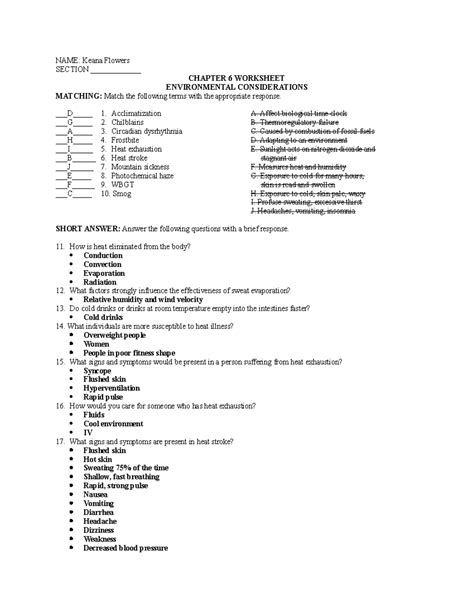 Domain 3-Ch.6 Worksheet - NAME: Keana Flowers SECTION