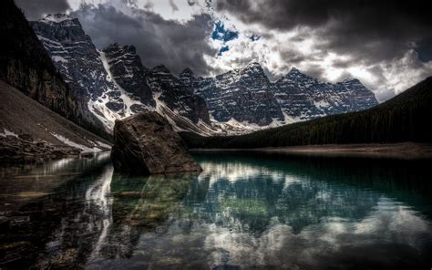 Sfondi Paesaggio Montagne Lago Acqua Natura Riflessione Nuvole