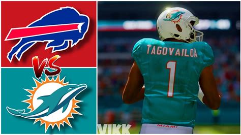 Bills Vs Dolphins Week Simulation Madden Exhibition Youtube